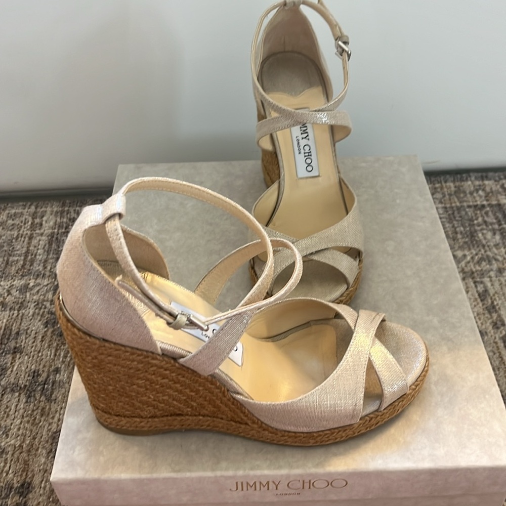 VGUC Jimmy Choo Alanah Wedge 105 - Picture 3 of 7